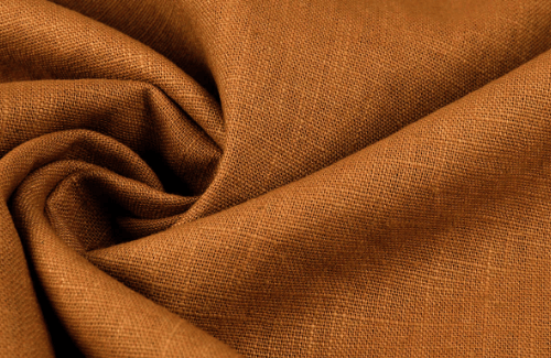 Image of Washed Linen Rust Brique Shade