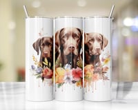 20oz Chocolate Lab Tumbler