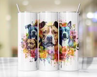 20oz Floral Pitbull Tumbler 