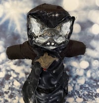 Image 1 of Protection From Evil Bat Voodoo Doll with Swirl Fabric