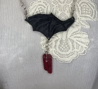 Image 1 of Batwing Necklace with Dracula Crystal by Ugly Shyla 