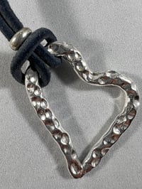 Image 2 of Hammered heart Necklace