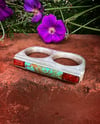 WL&A Handmade Sterling Silver Royston & Red Coral Knuckle Duster - Size 11