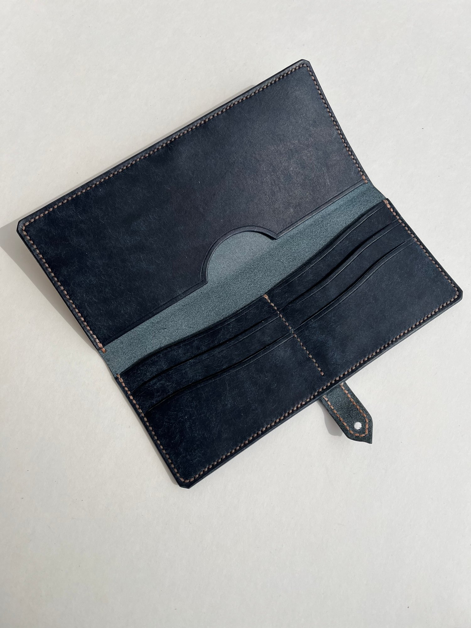 Image of Navy Pueblo Long Wallet