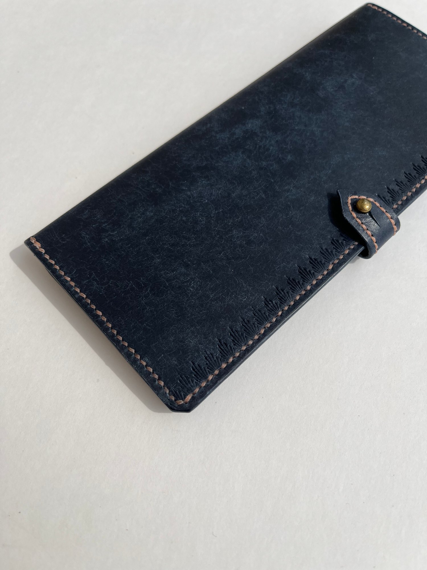 Image of Navy Pueblo Long Wallet