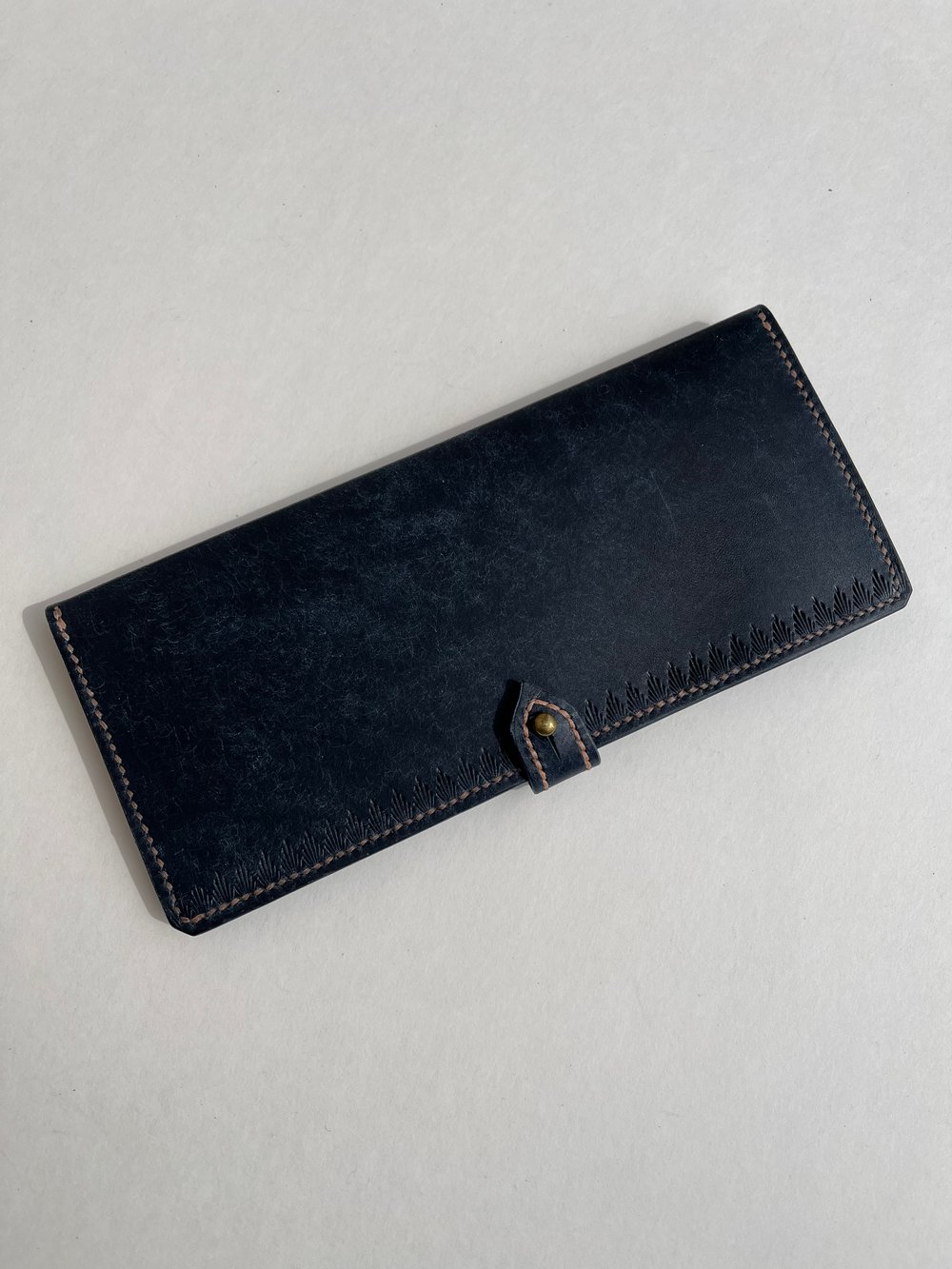 Image of Navy Pueblo Long Wallet