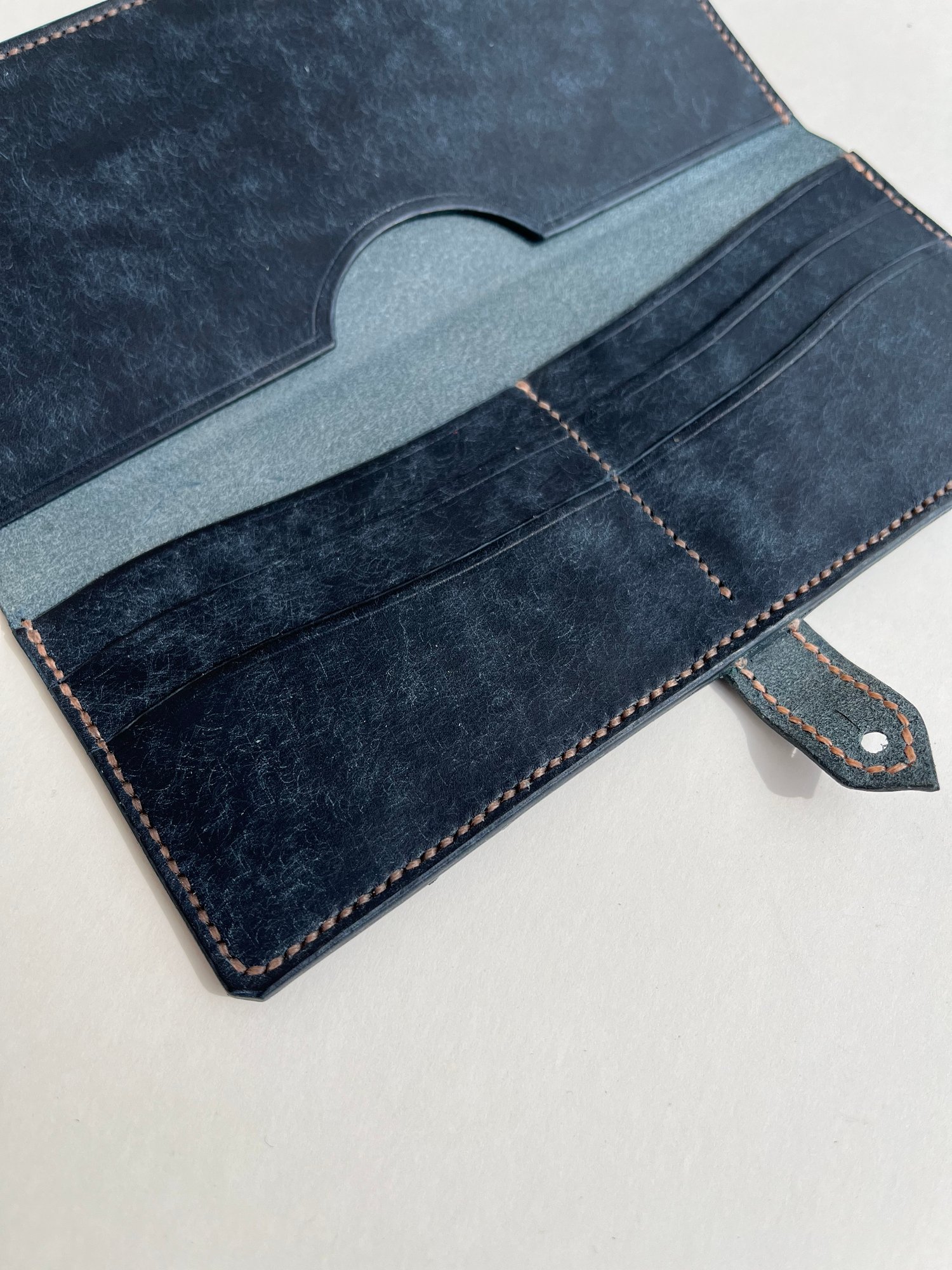 Image of Navy Pueblo Long Wallet