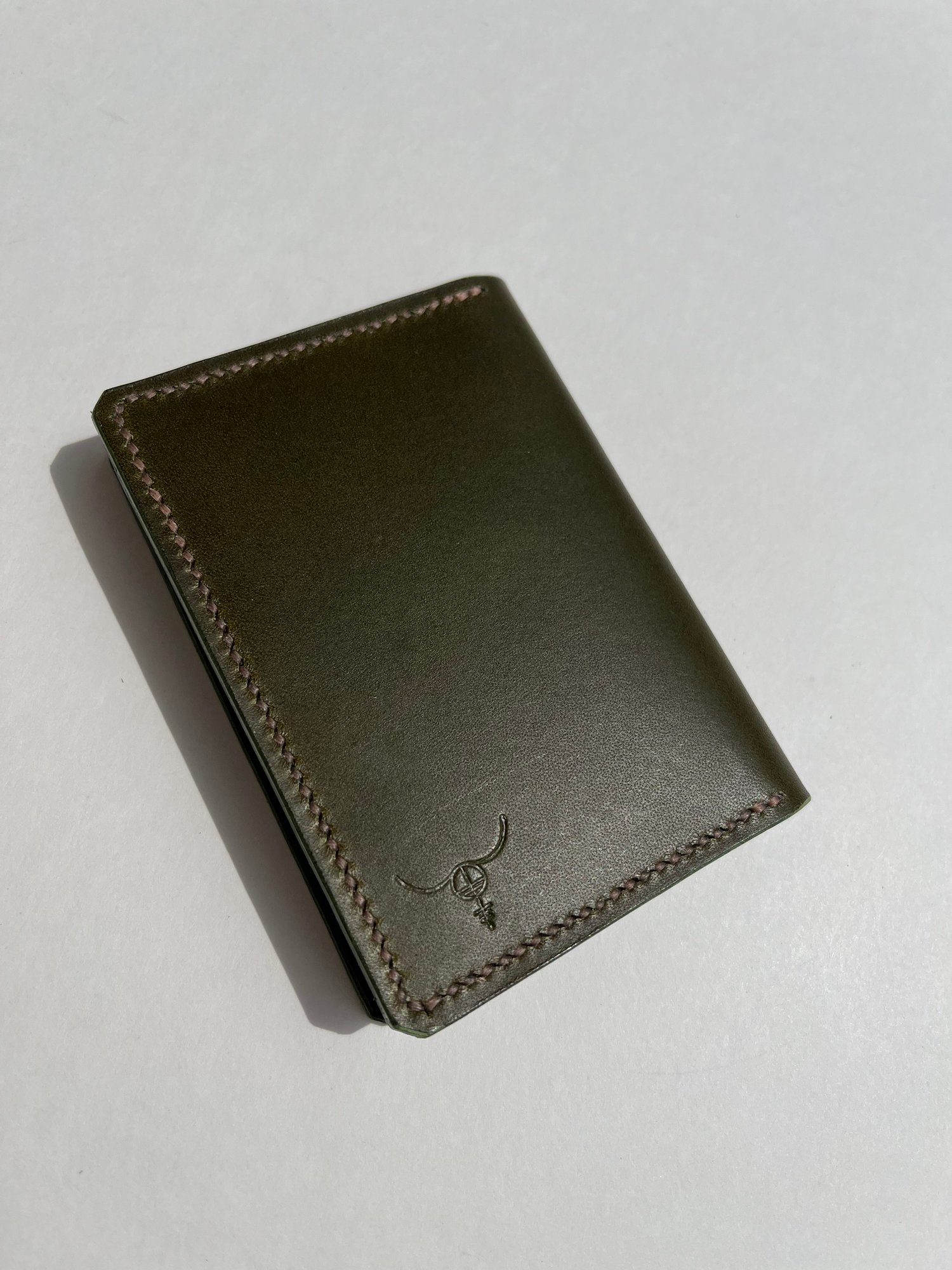 Image of Olive Buttero Vertical Cardholder 