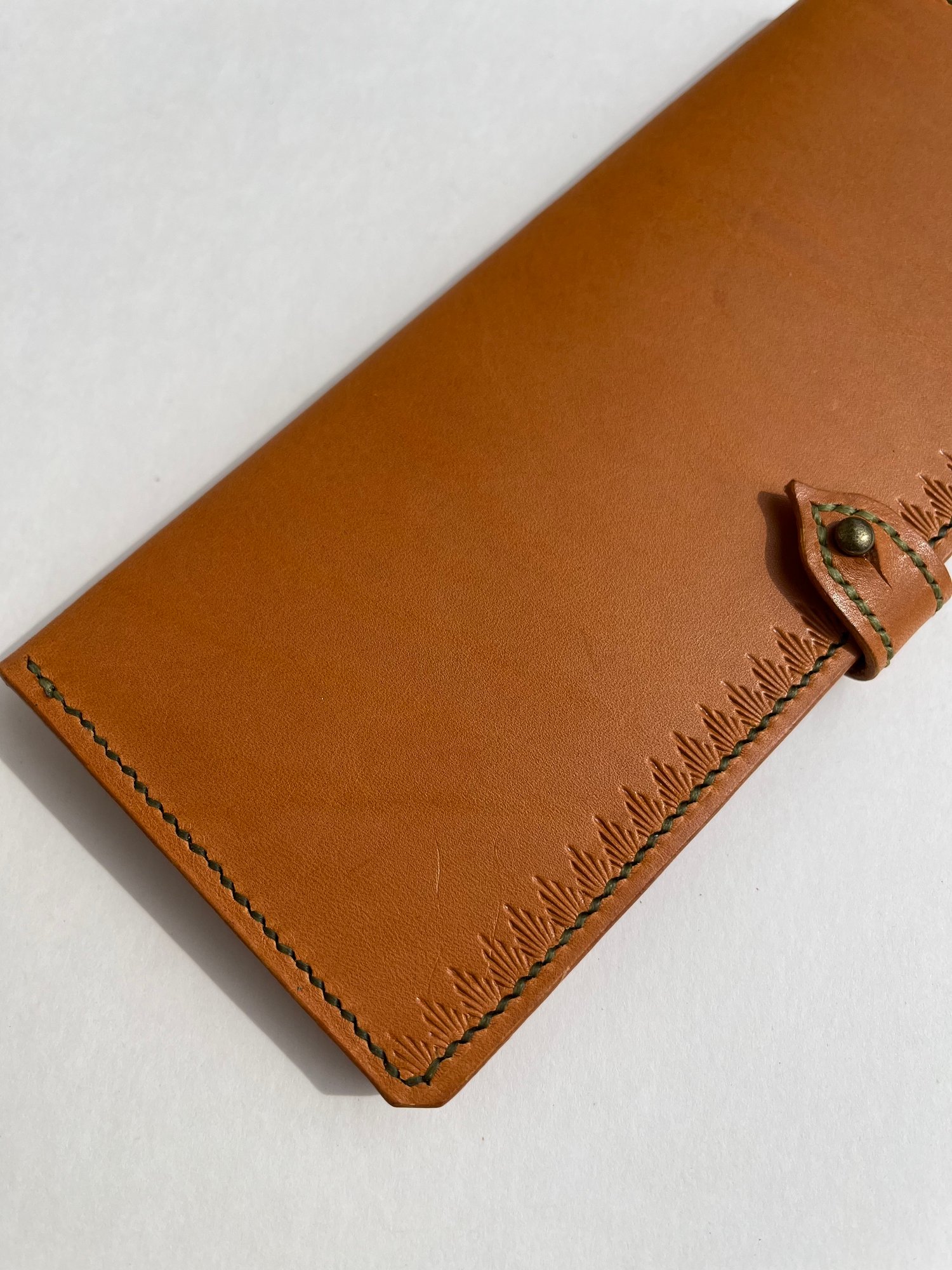 Image of Tan Vachetta Long Wallet