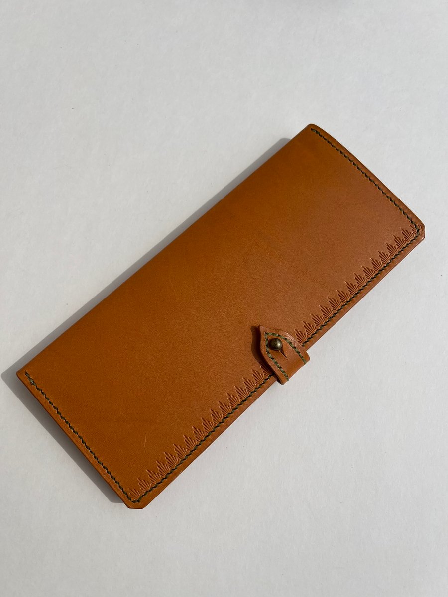 Image of Tan Vachetta Long Wallet