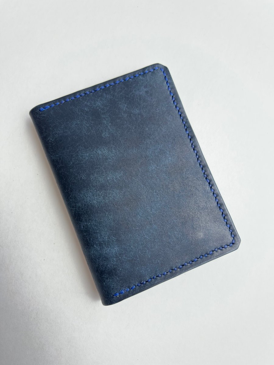 Image of Navy Pueblo Vertical Cardholder 