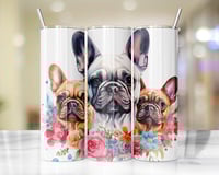 20oz French Bulldog Tumbler