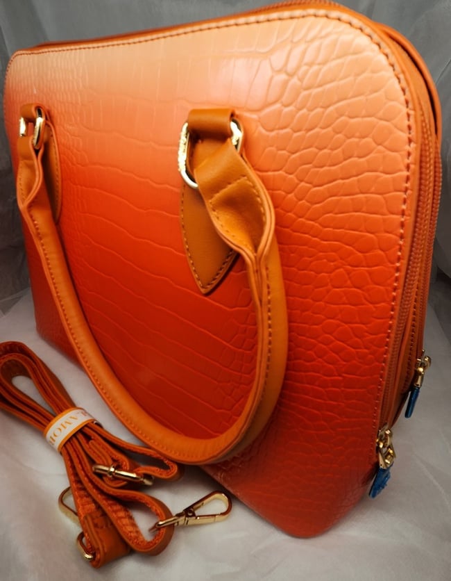 Large Bag Bright Ombre Orange