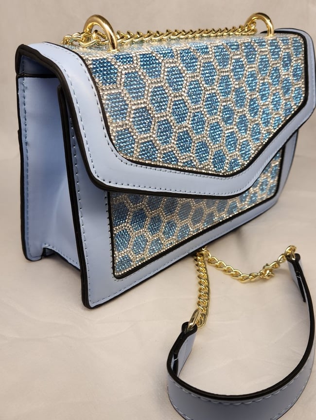 Blue Shimmery Bag
