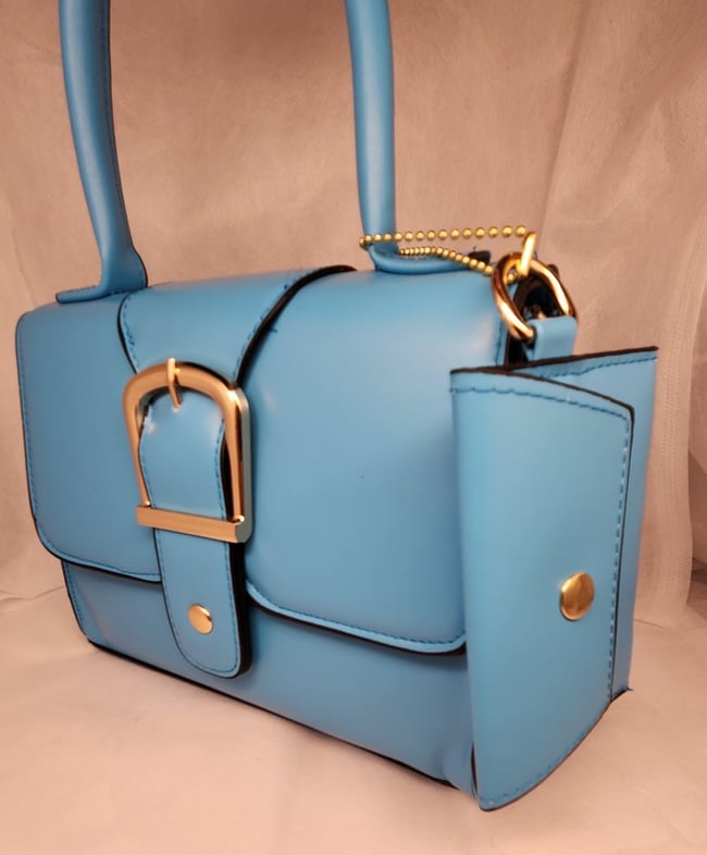 Blue Buckle Small Bag