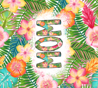 20oz Mom Tropical Tumbler 54