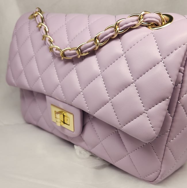 Quilted Lavender CC hand bag