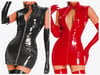 Erotic leather dress 