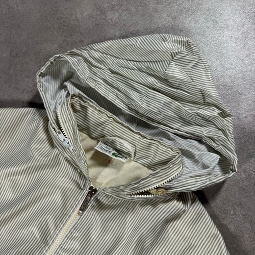 Image of 1980s  Chemise Lacoste Striped Bomber Jacket, Size Large