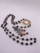 Image 5 of rosary of the vampire (black and gold)