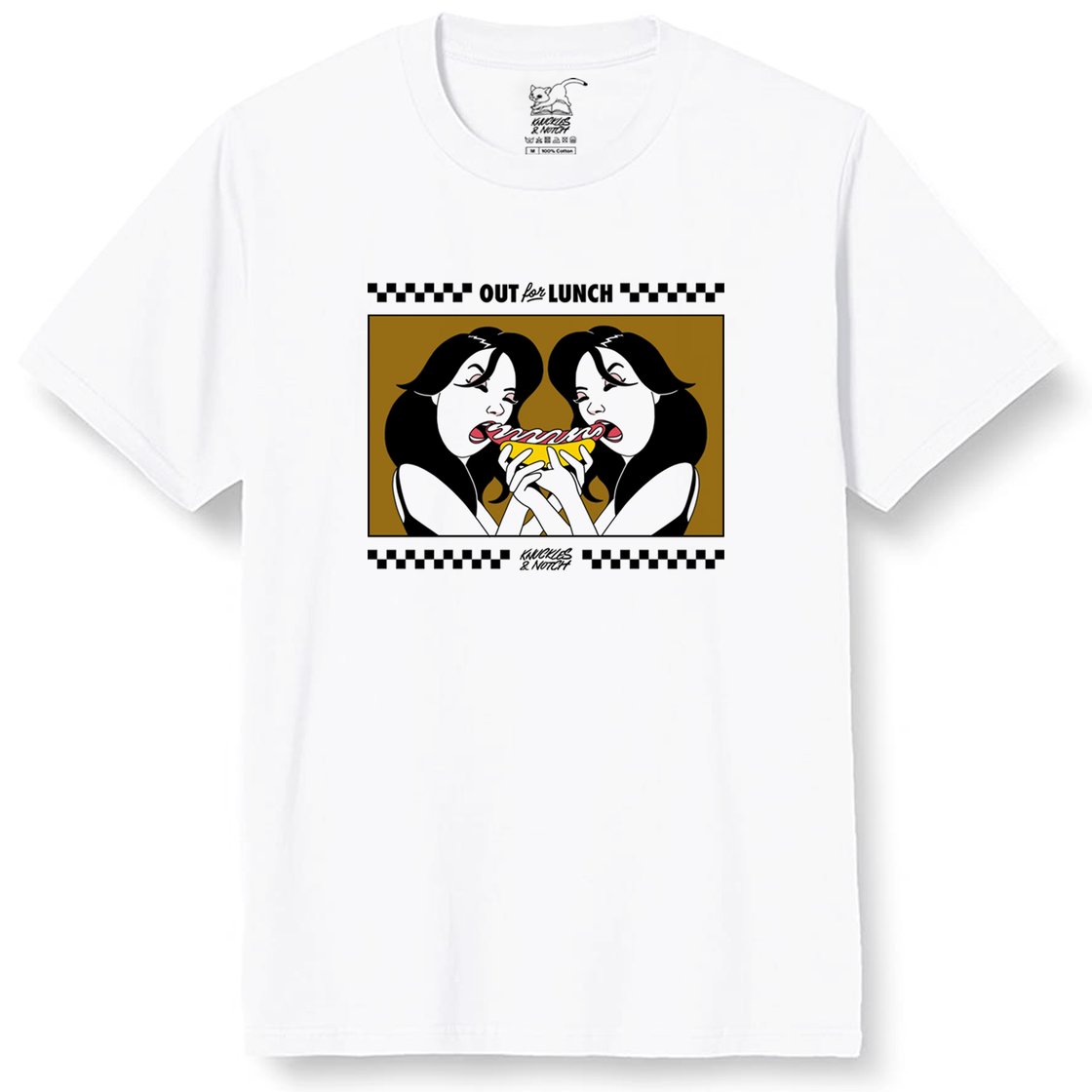 Image of Out for Lunch silkscreened T-shirt