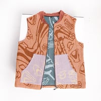 Caramel Toenae Cotton Tweed Gilet