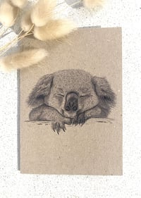 Image 1 of Greeting Card with Envelope - Baz the Koala