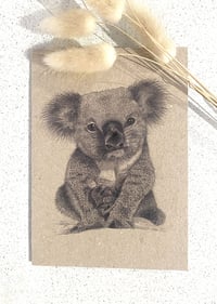 Image 1 of Greeting Card with Envelope - Bert the Koala