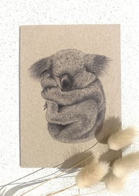 Image 1 of Greeting Card with Envelope - Kevin the Koala