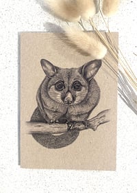 Image 1 of Greeting Card with Envelope - Linda the Possum