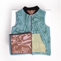 Mint Toenae Cotton Tweed Gilet