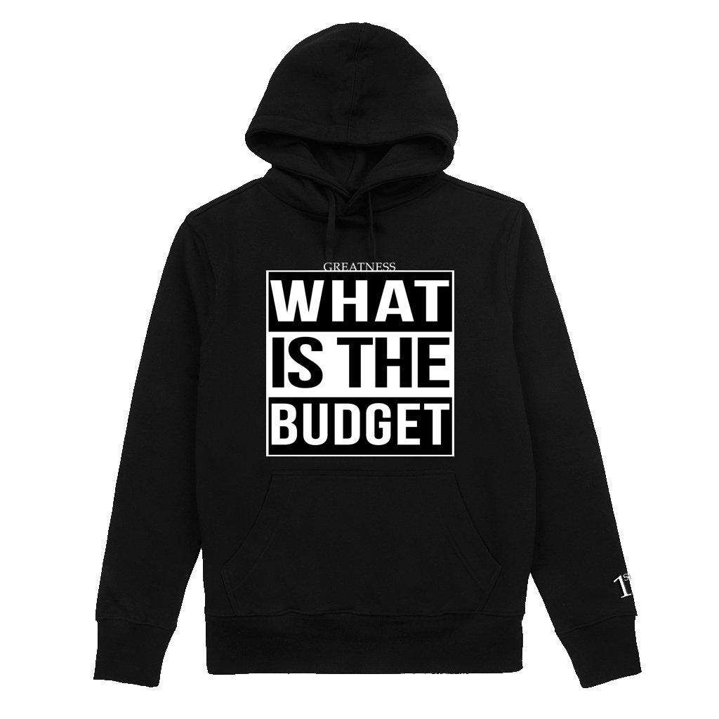Image of “WHAT IS THE BUDGET “Oversize HOODIE.