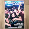 Signed Trampolene Bedford Esquires A3 tour poster