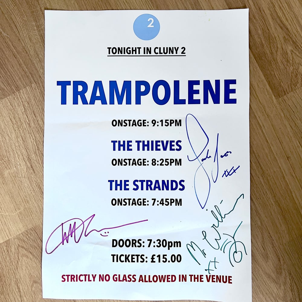 Trampolene signed tour posters (various)