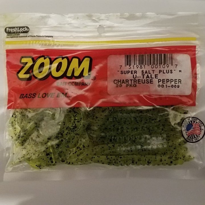 Zoom Chartreuse pepper u-tail 20ct