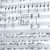 Framed "Cinderella's Shoe" handwritten & signed sheet music