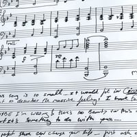 Image 2 of Framed "Cinderella's Shoe" handwritten & signed sheet music