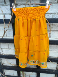 Image 2 of Jewelled mini Beach Skirt yellow 