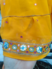 Image 3 of Jewelled mini Beach Skirt yellow 