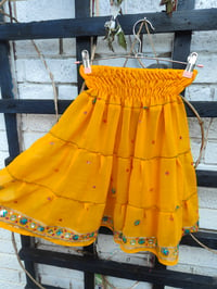Image 1 of Jewelled mini Beach Skirt yellow 