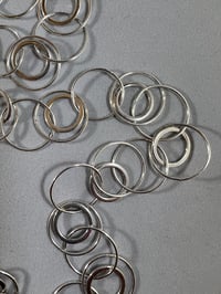 Image 4 of Long silver circles chain