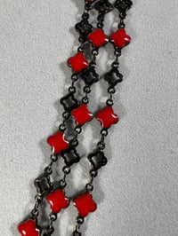 Image 3 of Perfect dark bronze & red necklace