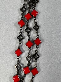Image 4 of Perfect dark bronze & red necklace
