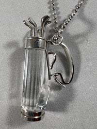 Image 2 of Swarovski crystal golf bag necklace