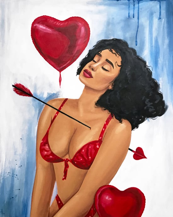 Image of Cupid's Return (Acrylic Painting)