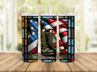 20oz Soldier Boots Tumbler