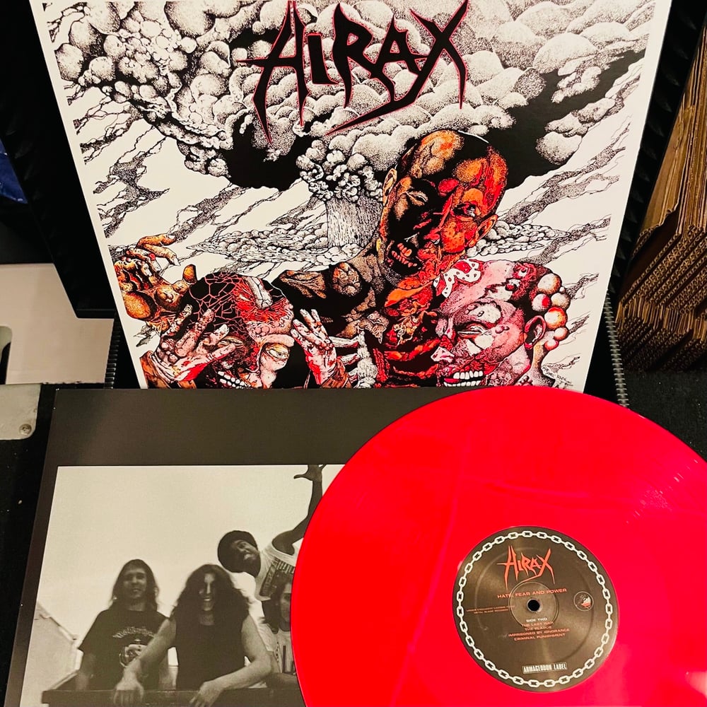 HIRAX "Hate, Fear And Power" LP red or gray