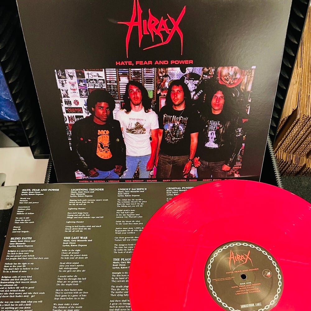 HIRAX "Hate, Fear And Power" LP red or gray