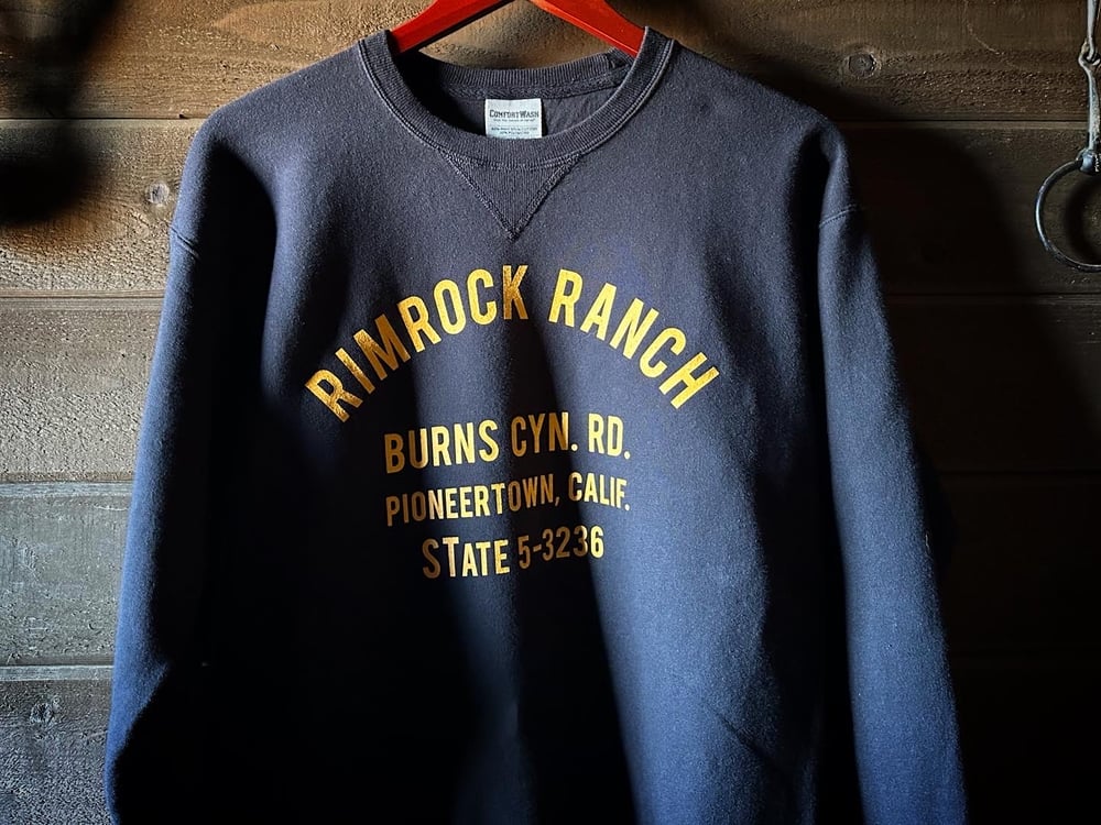 Image of Ranch Hand Crewneck Sweatshirt - Gold on Black
