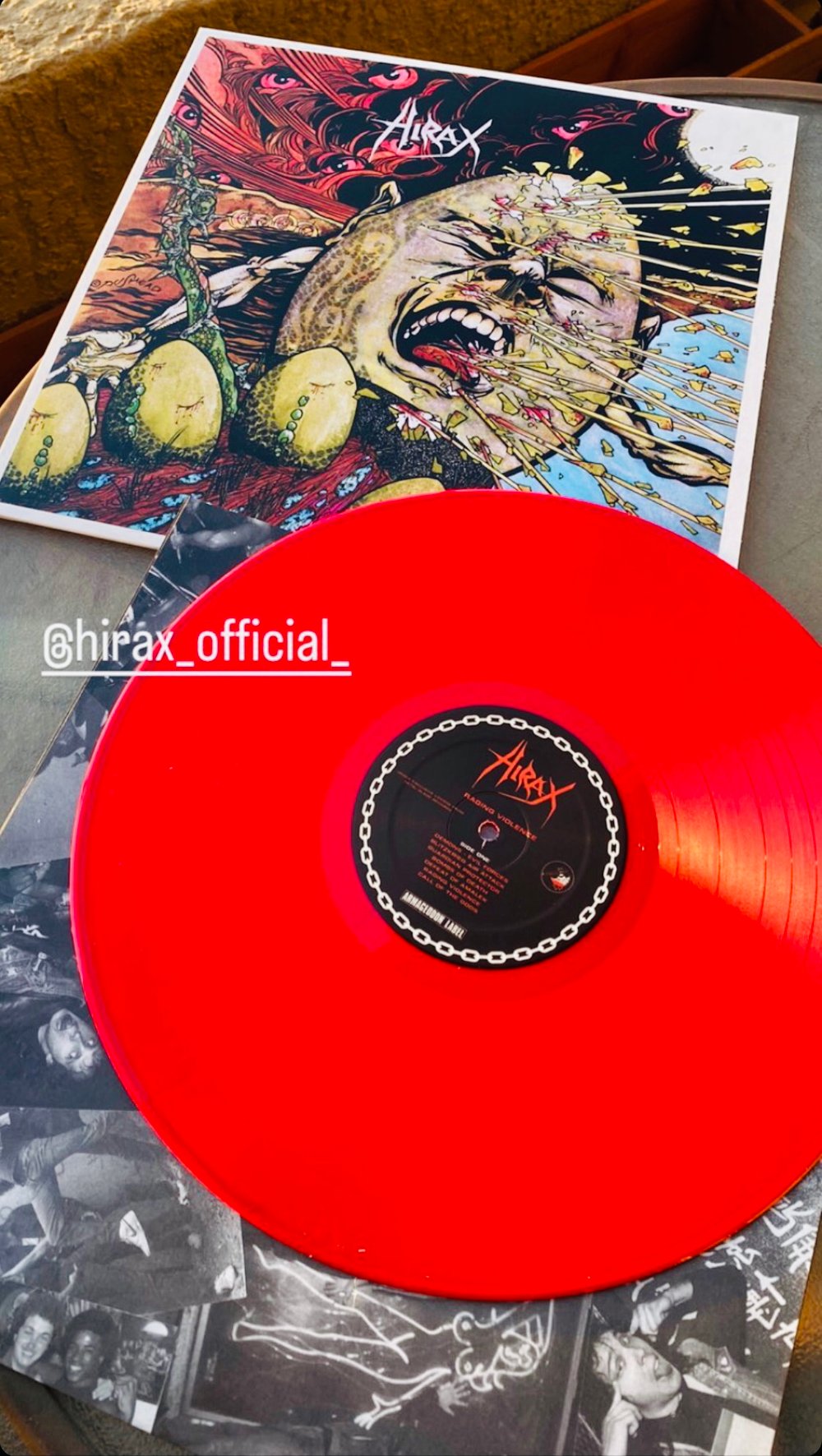 HIRAX "Raging Violence" VINYL red or gray